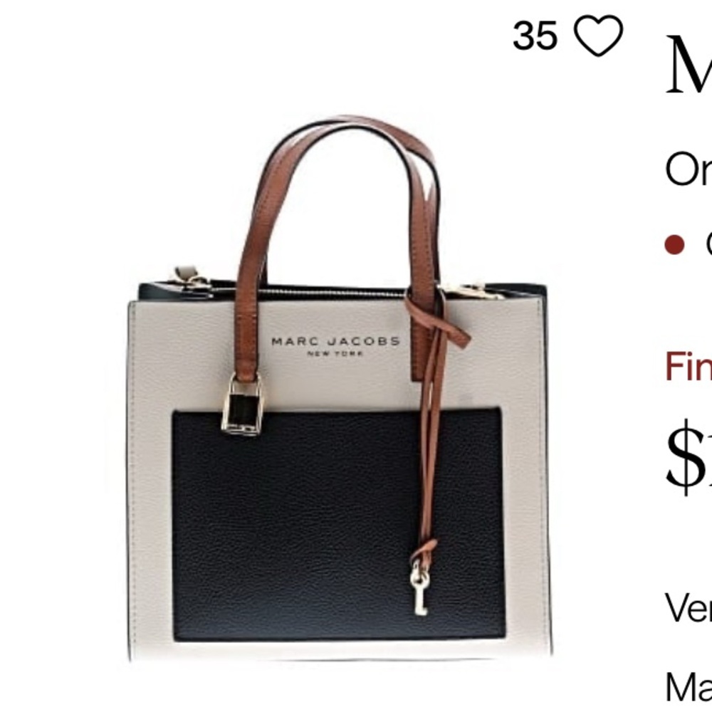 Marc Jacob’s Leather Lock & Key Satchel (Pre-Owned)
